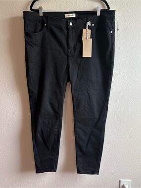 Madewell Black High Rise Skinny Jeans